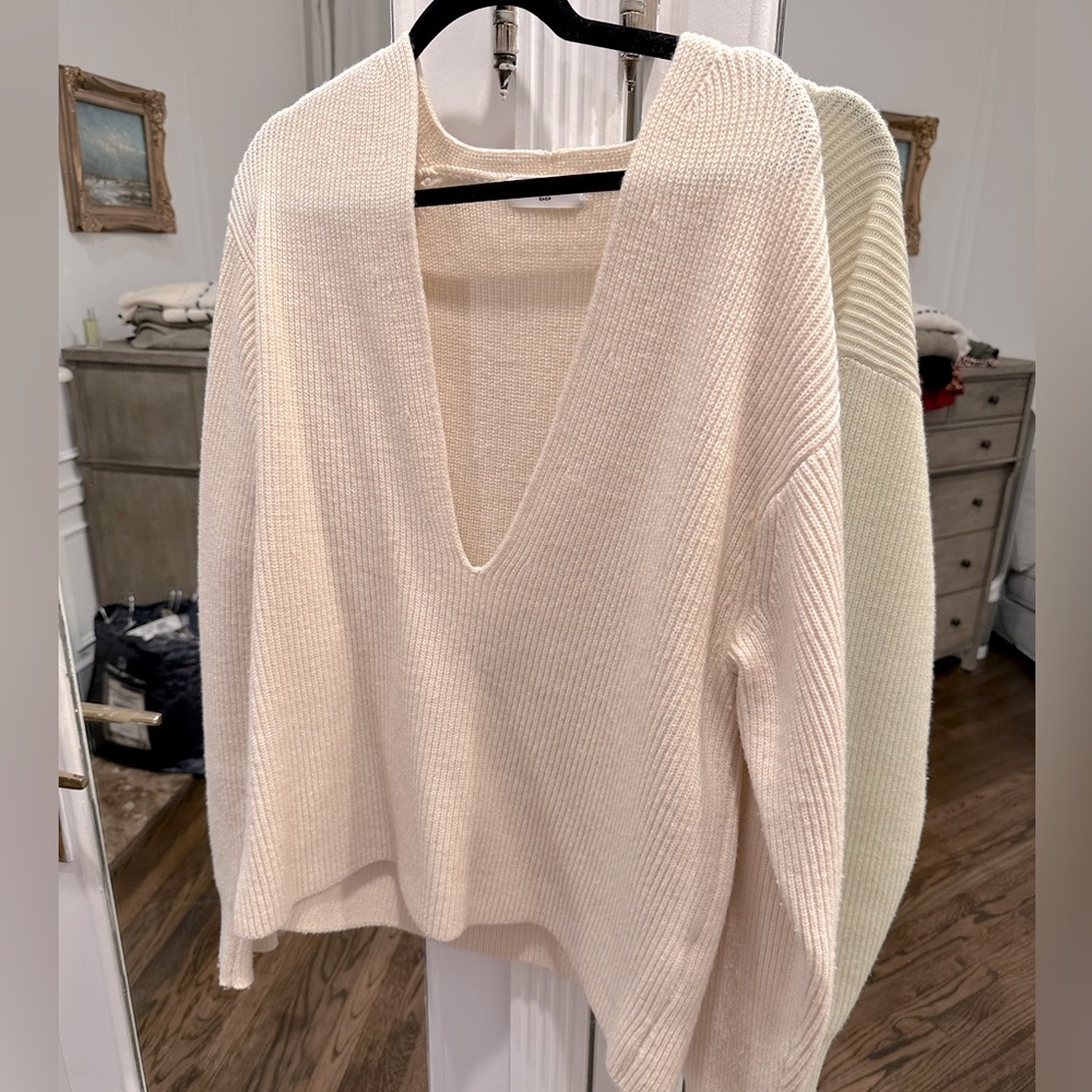 Frankie Shop wool deep V sweater